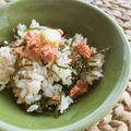 Jaye's cooksnap of when they made 刻み昆布と辛子明太子の炊き込みごはん.