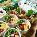 にこちゃん12144's cooksnap of when they made 運動会 お弁当 紙コップ カップ素麺.