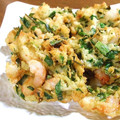 kuu汰's cooksnap of when they made エビれんこんの、サクもちかき揚げ♪.