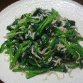 52週間's cooksnap of when they made 簡単！ほうれん草とじゃこのにんにく炒め.