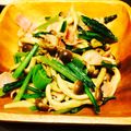 ✳︎myBELL✳︎'s cooksnap of when they made 小松菜とベーコンしめじの炒め物.