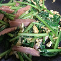 リョウコウ's cooksnap of when they made ゴマ香る♪カブの葉とソーセージの炒め物.