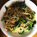 ｈａ＊ｒｕ's cooksnap of when they made ちりめんじゃことほうれん草☆和風パスタ.