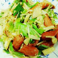 えいしん◎'s cooksnap of when they made 長ネギとキノコとウインナーの和風炒め.