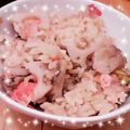 はにーくろーばー's cooksnap of when they made 鮭とひじきレンコンの炊き込みご飯.