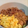 晴れ女☆夏女's cooksnap of when they made 簡単おいしい鶏そぼろ丼.