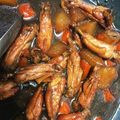 オレンジemi's cooksnap of when they made 簡単鶏手羽中のコーラ煮.
