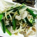 ここあo's cooksnap of when they made 豚肉のニラもやし炒め♪♪.