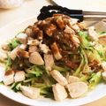 クックD46R23☆'s cooksnap of when they made ササミと野菜のバンバンジー風.