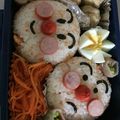 ミトリゲイコ's cooksnap of when they made アンパンマン ミニおにぎりキャラ弁.