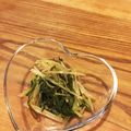 二角形's cooksnap of when they made 水菜と塩昆布の浅漬け.