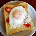 ＊なぁ＊'s cooksnap of when they made チーズと目玉焼きのオープントースト！.