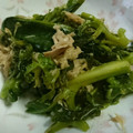 slugger66's cooksnap of when they made つるむらさきとツナの炒めもの.