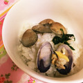 ﾓﾓ娘's cooksnap of when they made アサリの炊き込みご飯（炊飯器で炊く）.