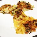 omyuo's cooksnap of when they made 混ぜて焼くだけ！じゃこ&ネギのご飯ピザ.