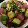 クックMKMA1E☆'s cooksnap of when they made 簡単☆マグロアボカド丼(*´∀｀*).
