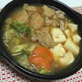 リラックマ君ママ♡'s cooksnap of when they made イワシのつみれ鍋、味噌とにんにくで！.
