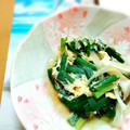 賢くんママ's cooksnap of when they made くにしゃんのキノコとニラの卵とじ♪.