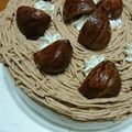 くいむし's cooksnap of when they made 渋皮煮☆モンブランｹｰｷで誕生日☆ホール.