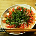 nekotoshi's cooksnap of when they made トマトとしらすと大葉の簡単サラダ.