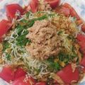 2525招き猫's cooksnap of when they made 暑い日は…超簡単 叩き梅と青じその素麺♡.