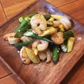 トラ☆クロ☆グリコ's cooksnap of when they made オクラとエビのベト味炒め.