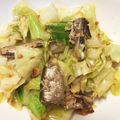 aminyon's cooksnap of when they made サーディンとキャベツのレモン醤油炒め.