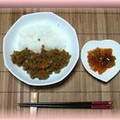 sho_nagomi's cooksnap of when they made カレー粉で作る！鶏ムネ肉と椎茸のキーマ風.