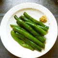 imajiro's cooksnap of when they made 母の味☆さやいんげんのからし醤油.