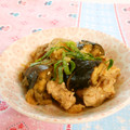 ちょこ０１７'s cooksnap of when they made 豚こまボールと揚げ茄子の梅おろし煮.