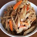 ぽこちゃんキュート's cooksnap of when they made 基本のきんぴらごぼう.