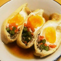 Shina291's cooksnap of when they made 簡単♡玉子と野菜の油揚げで巾着おかず.