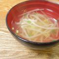 narimimama's cooksnap of when they made もやしのしょうが入り中華スープ.