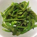 くわいご飯's cooksnap of when they made レンジで超簡単！ピーマンと塩昆布の和え物.
