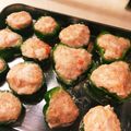 mikiwt's cooksnap of when they made 簡単！鶏だんごでピーマンの肉詰め.
