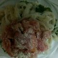 ma___111's cooksnap of when they made ✿コク旨☆チーズ醤油パスタ✿.