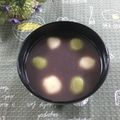 yuminan47k's cooksnap of when they made ヘルシー豆腐白玉しるこ٩( ᐛ )و♥︎.