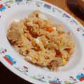 ゆみすた's cooksnap of when they made 豚バラ炊込み御飯（温玉のせ）ひつまぶし風.