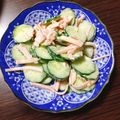 ひまりんりん☆'s cooksnap of when they made ５分で完成！ハムと胡瓜のゴママヨサラダ.