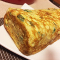 籐ゆき's cooksnap of when they made 超簡単！釜揚げしらすとネギのだし巻き.