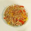 RAY0709's cooksnap of when they made ツナともやし、パプリカの炒め物.