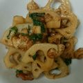 miyarobo's cooksnap of when they made ポン酢で簡単鶏皮とレンコンのさっぱり炒め.