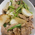 mifasora's cooksnap of when they made 娘に伝えたい＊蕪と豚肉の柚子胡椒炒め＊.
