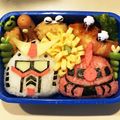 やぁさん's cooksnap of when they made 海苔とハムで☆ガンダムのザクキャラ弁☆.