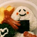 ＊nyaozo＊'s cooksnap of when they made おにぎりトリオ♪簡単!！キャラ弁♪.