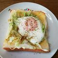 みすりゅう's cooksnap of when they made レンジで簡単！目玉焼きトースト.