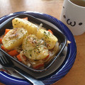 かんなのたまご's cooksnap of when they made まるごとじゃがいも♪簡単ぎゅうぎゅう焼き.