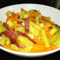 クック6BCHJS☆'s cooksnap of when they made 簡単きれいな♪さつま芋と人参の塩炒め♪.