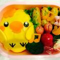 wasabi☆'s cooksnap of when they made 簡単 キャラ弁 ✾ ぴよぴよオムライス.