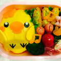 wasabi☆'s cooksnap of when they made 簡単 キャラ弁 ✾ ぴよぴよオムライス.